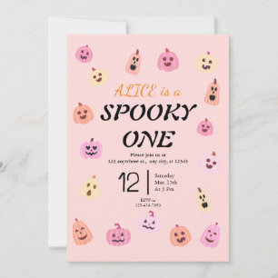 Spooky One Halloween Birthday Invitation