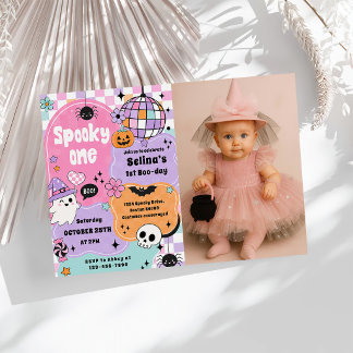 Spooky One Halloween Birthday Invitation