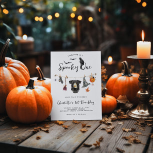 Spooky One Halloween Birthday Invitation