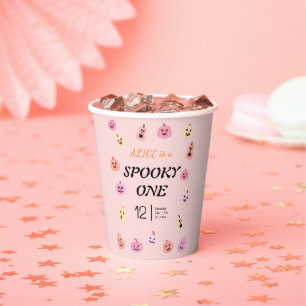 Spooky One Halloween Birthday Paper Cups