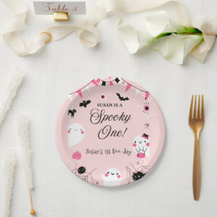Spooky One Halloween Birthday Paper Plate