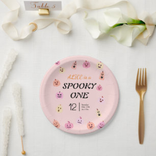 Spooky One Halloween Birthday Paper Plate