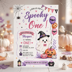 Spooky One Halloween Birthday Party Invitation