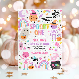 Spooky One Halloween Cuties 1st Birthday Party Invitation