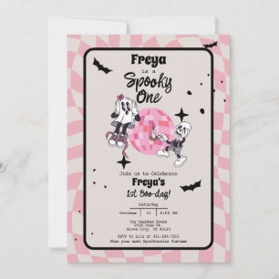 Spooky One Halloween First Birthday Invitation