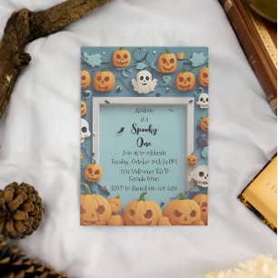 Spooky One Halloween First Birthday Invitation