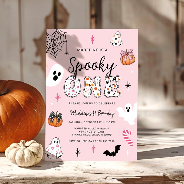 Spooky One Halloween First Birthday Invitation (Creator Uploaded)