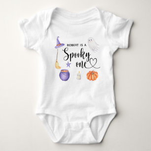 Spooky One Halloween First birthday party Baby Bodysuit