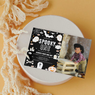 Spooky One Halloween first birthday party Invitation