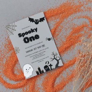 Spooky one Halloween first birthday party Invitation