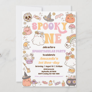 Spooky One Halloween Ghost Invitation