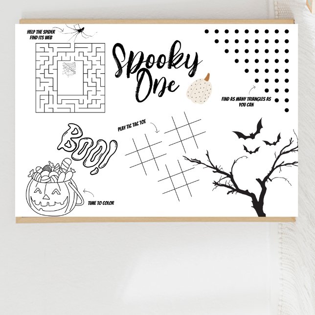 Spooky One | Halloween | Kids Activity Placemat(1) (Creator Uploaded)