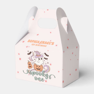 Spooky One Retro Ghost Halloween Birthday Party Favour Box
