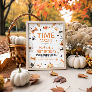 Spooky One Time Capsule Party Sign 16x20