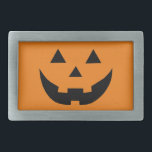 Spooky orange Jack o lantern fun Halloween costume Belt Buckle<br><div class="desc">Spooky black and orange Jack o lantern pumpkin face funny cute Halloween costume Belt buckle.
Modern fun design. 
Check the rest of the collection for coordinating and matching items and additional party supplies and decorations.</div>