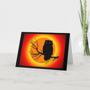 Spooky Owl Card