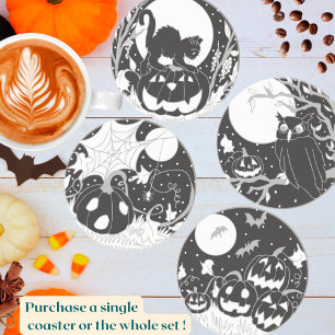 Spooky Owl Halloween Coaster