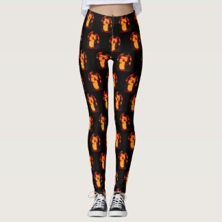 Spooky Owl Halloween Leggings