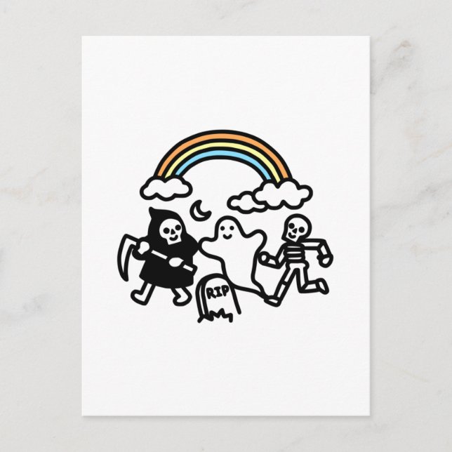 Spooky Pals Postcard (Front)