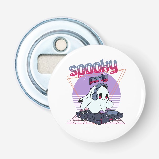 Spooky Party Halloween Bottle Opener (Front)
