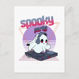 Spooky Party Halloween Postcard