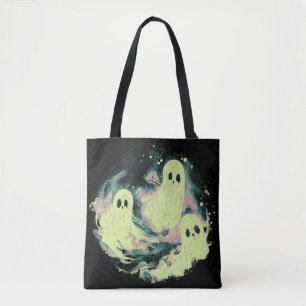 Spooky Pastel baby Ghosts Halloween Tote Bag