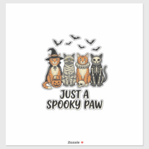 Spooky Paw Halloween Cats Vintage Shirt Design_1
