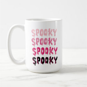 Spooky Pink and Black Halloween Coffee Mug