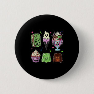 Spooky Popsicle Ice Cream Summer Party Halloween S 6 Cm Round Badge