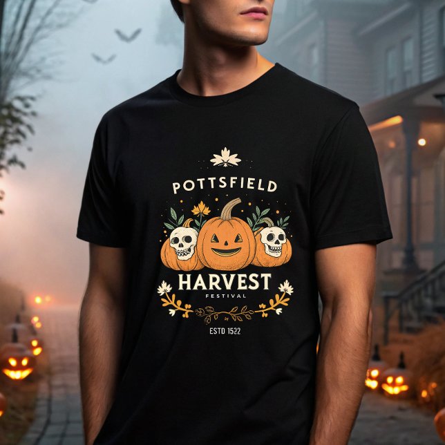 Spooky Pottsfield Harvest Festival Pumpkin Vibes T-Shirt (Creator Uploaded)