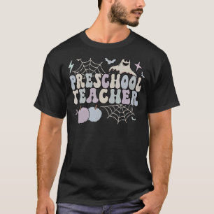 Spooky Preschool Teacher Halloween Pre K Teacher 1 T-Shirt