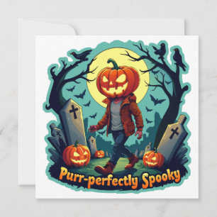 Spooky Pumpkin Art: Perfect for Halloween Decor! Invitation