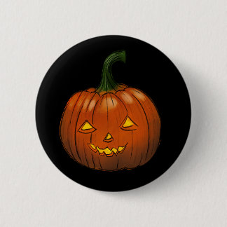 Spooky pumpkin badge