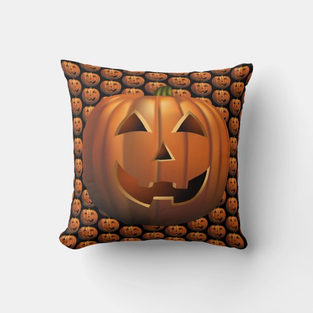 Spooky Pumpkin Cushion (Front)