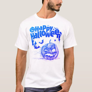 Spooky Pumpkin Face For Men Costume T-Shirt