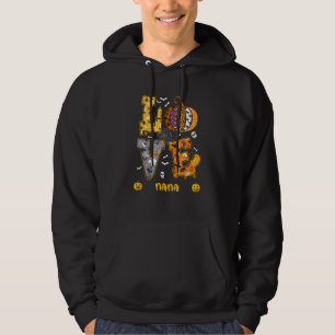Spooky Pumpkin Love Halloween Nana Teacher Student Hoodie