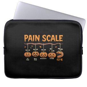 Spooky Pumpkin Pain Scale Trauma Nurse Triage Hall Laptop Sleeve