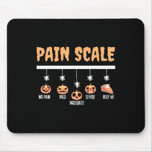 Spooky Pumpkin Pain Scale Trauma Nurse Triage Hall Mouse Pad