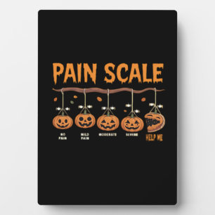 Spooky Pumpkin Pain Scale Trauma Nurse Triage Hall Plaque