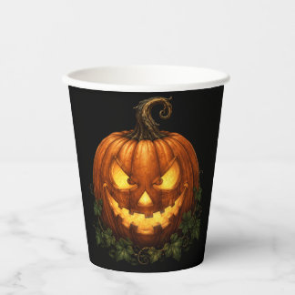 Spooky Pumpkin Party Paper Cup