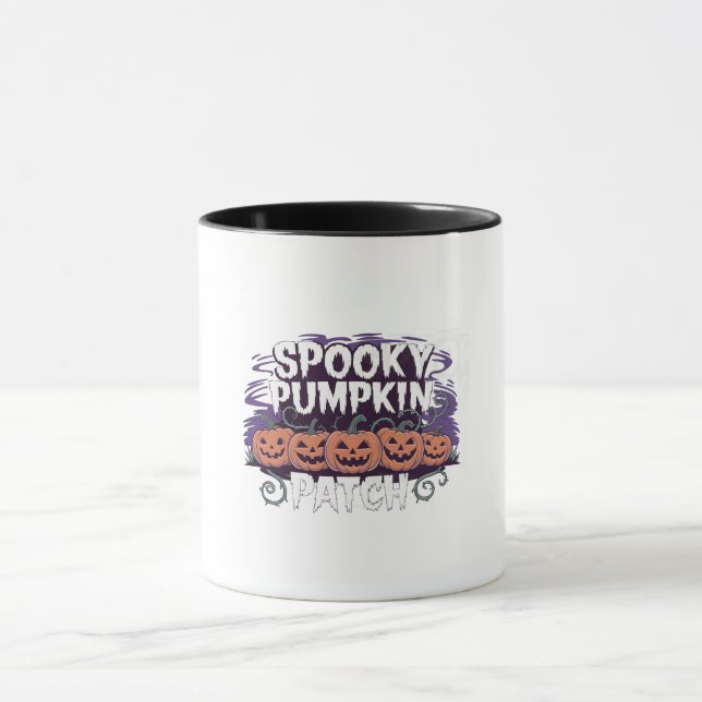 Spooky Pumpkin Patch Halloween Mug (Center)