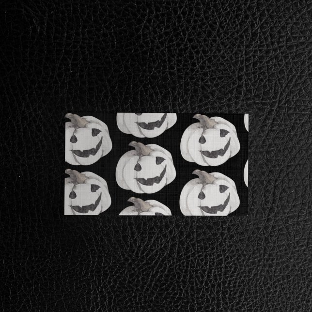 Spooky Pumpkin Pattern | Happy Halloween Business Card (Creator Uploaded)