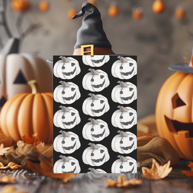 Spooky Pumpkin Pattern | Happy Halloween Holiday Card (Creator Uploaded)