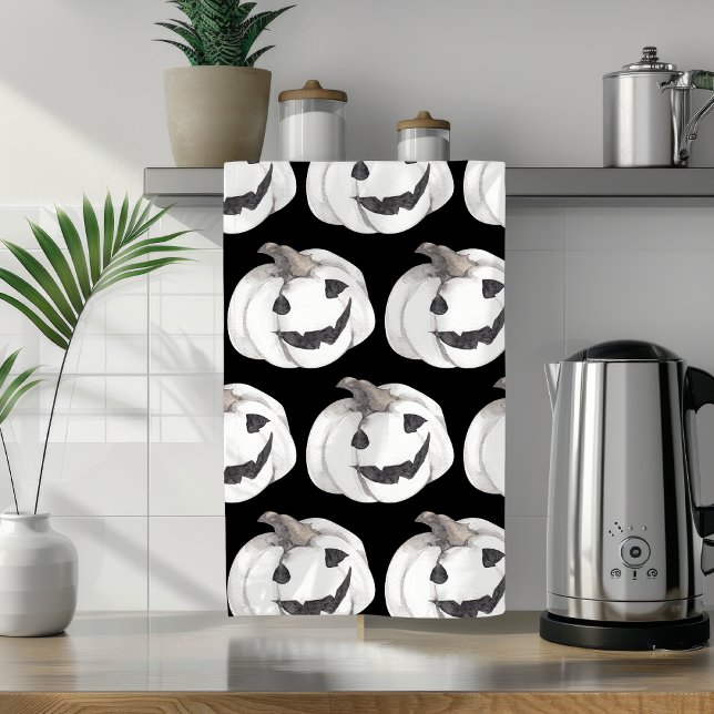 Spooky Pumpkin Pattern | Happy Halloween Tea Towel (Creator Uploaded)