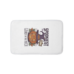 Spooky Pumpkin Shirt Vintage Engraving Halloween T Bath Mat