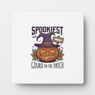 Spooky Pumpkin Shirt Vintage Engraving Halloween T Plaque