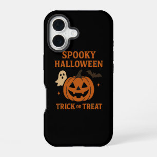 Spooky Pumpkin Trick or Treat Halloween iPhone 16 Case