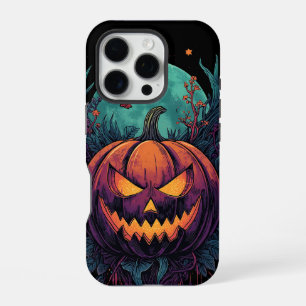 Spooky Pumpkin Under Full Moon iPhone 16 Pro Case