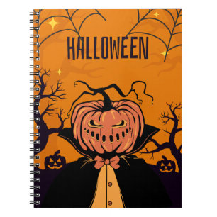 Spooky Pumpkin Vampire Notebook – Halloween Limite