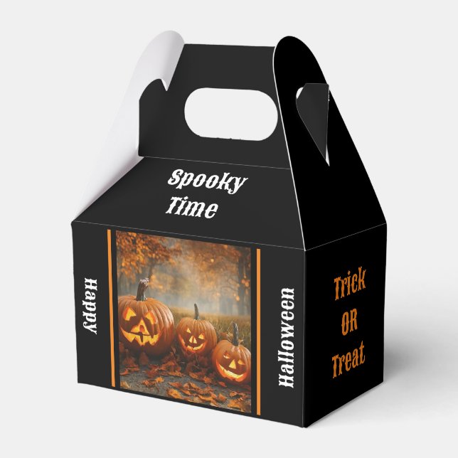 Spooky Pumpkins Family Collection Favour Box (Front Side)